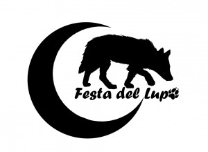 Logo ufficiale Festa del lupo. Disegnato da Gabriella Rizzardini