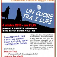 Presentazione del libro Un cuore tra i lupi a Reggio Emilia – 4 ottobre 2013