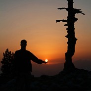 Un totem loricato alla Grande Porta del Pollino
